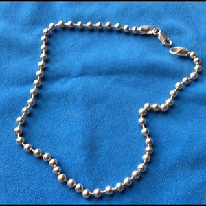 Silpada 16 inch silver bead necklace